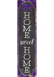 K-State Wildcats 24 Inch Home Sweet Home Leaner Sign - Purple