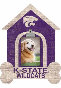 K-State Wildcats Dog Bone House Clip Picture Frame - Purple