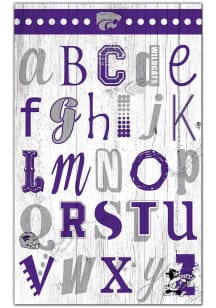 K-State Wildcats Alphabet Sign - Purple