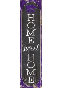 K-State Wildcats 48 Inch Home Sweet Home Leaner Sign - Purple