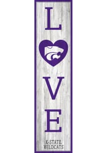 K-State Wildcats 48 Inch Love Leaner Sign - Purple