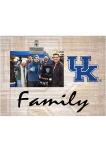 Kentucky Wildcats Family Burlap Clip Picture Frame - Blue