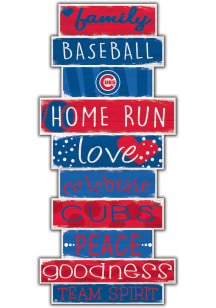 Chicago Cubs Celebrations Stack 24 Inch Sign - Blue