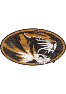 Missouri Tigers 8 In Dye Cut Logo Sign - Gold