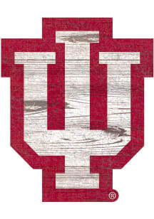 Indiana Hoosiers 8 In Dye Cut Logo Sign - White