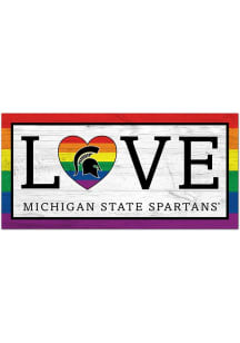 Michigan State Spartans LGBTQ Love Sign - Green