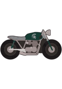 Michigan State Spartans Motorcycle Cutout Sign - Green