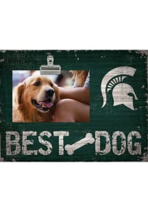 Michigan State Spartans Best Dog Clip Picture Frame - Green