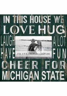 Michigan State Spartans In This House 10x10 Picture Frame - Green