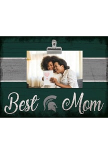 Michigan State Spartans Best Mom Clip Picture Frame - Green