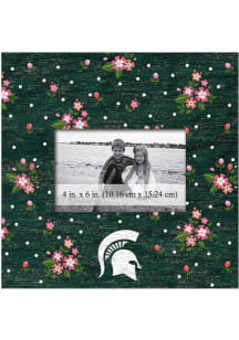 Michigan State Spartans Floral Picture Frame - Green