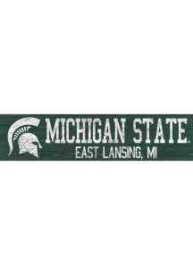 Michigan State Spartans 6x24 Sign - Green