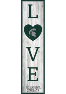 Michigan State Spartans 24 Inch Love Leaner Sign - Green