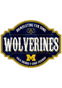 Michigan Wolverines 12 Inch Homegating Tavern Sign - Blue