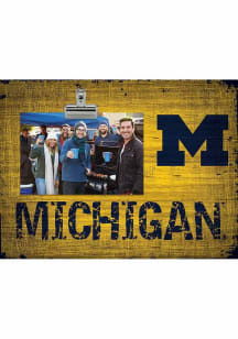 Michigan Wolverines Team Clip Picture Frame - Blue