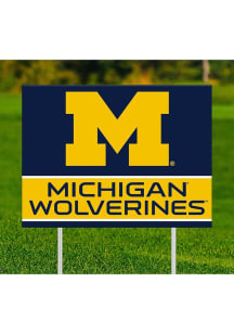 Michigan Wolverines Team Yard Sign - Blue