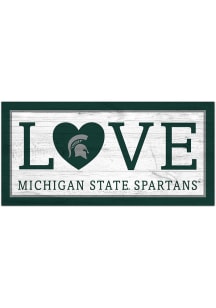 Michigan State Spartans 6X12 Love Sign - Green