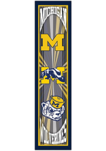 Michigan Wolverines Throwback Sign - Blue