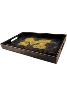 Michigan Wolverines Distressed Tray Serving Tray