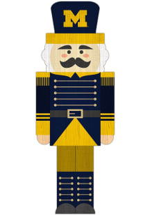 Michigan Wolverines 31 Inch Nutcracker Leaner Sign - Blue