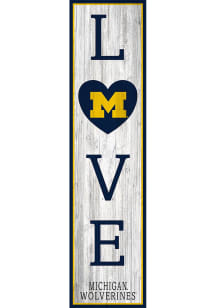 Michigan Wolverines 48 Inch Love Leaner Sign - Blue