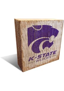 K-State Wildcats Team Logo Block Sign - Purple