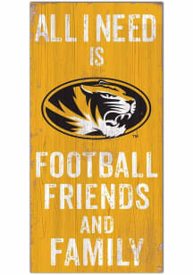 Missouri Tigers Football Friends and Family Sign - Black