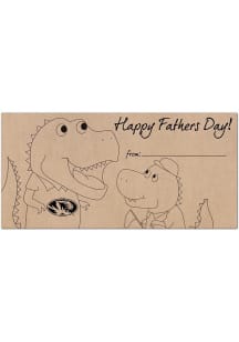 Missouri Tigers Fathers Day Coloring Sign - Black