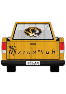 Missouri Tigers Truck Back Cutout Sign - Black