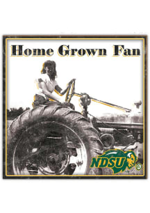 North Dakota State Bison Aluminum Can Sign - Green