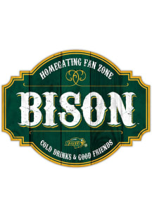 North Dakota State Bison 12 Inch Homegating Tavern Sign - Green