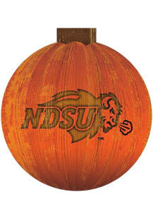 North Dakota State Bison Halloween Pumpkin Sign - Green