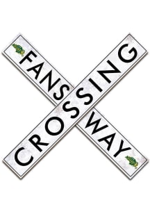 North Dakota State Bison 24 Inch Fans Way Crossing Wall Art - Green
