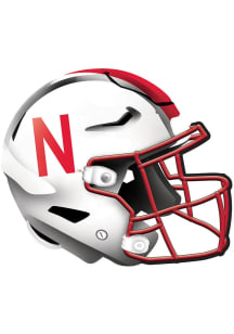 Nebraska Cornhuskers 12in Authentic Helmet Sign - Red
