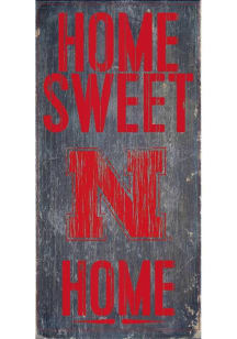 Nebraska Cornhuskers Home Sweet Home Sign - Red