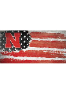 Nebraska Cornhuskers Flag 6x12 Sign - Red