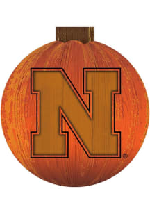 Nebraska Cornhuskers Halloween Pumpkin Sign - Red
