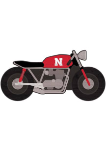 Nebraska Cornhuskers Motorcycle Cutout Sign - Red