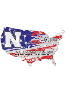 Nebraska Cornhuskers OHT USA Shape Cutout Sign - Red