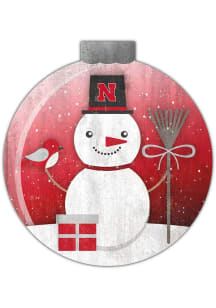Nebraska Cornhuskers Snowglobe 12 Inch Sign - Red