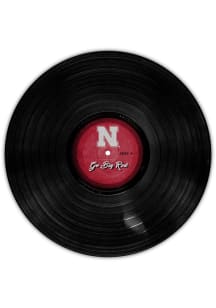 Nebraska Cornhuskers 12 Inch Vinyl Circle Sign - Red