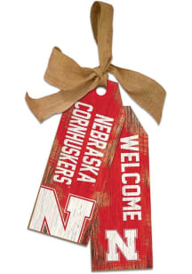 Nebraska Cornhuskers Team Tags Sign - Red