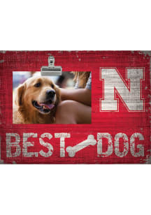 Nebraska Cornhuskers Best Dog Clip Picture Frame - Red