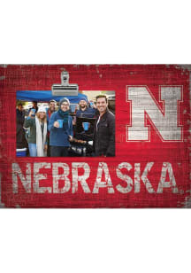 Nebraska Cornhuskers Team Clip Picture Frame - Red