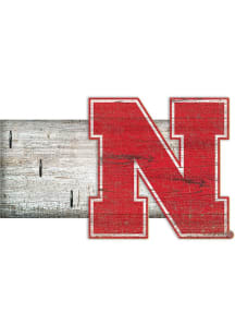 Nebraska Cornhuskers Key Holder Sign - Red