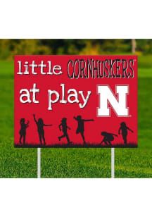 Nebraska Cornhuskers Little Fans at Play Yard Sign - Red