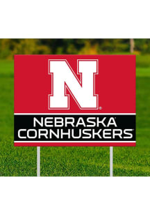 Nebraska Cornhuskers Team Yard Sign - Red