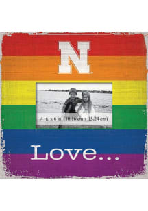 Nebraska Cornhuskers Love Pride Picture Frame - Red