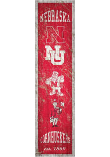Nebraska Cornhuskers Heritage Banner 6x24 Sign - Red