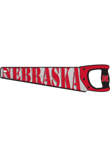 Nebraska Cornhuskers Wood Handsaw Sign - Red